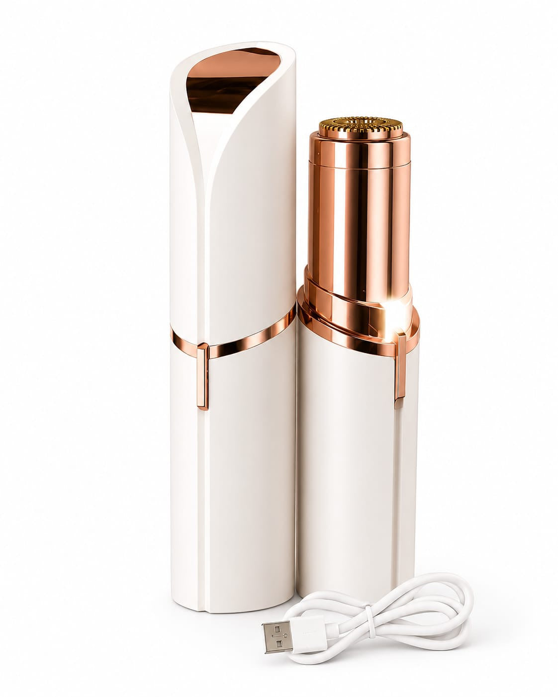 Portable Facial Hair Remover for Women – Painless Face Hair Trimmer