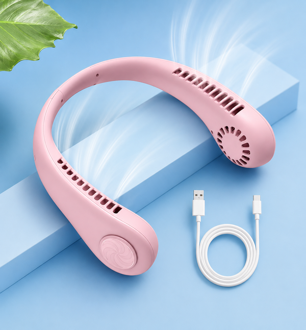 Portable Wearable Neck Fan